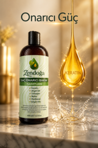 zendoğa yoğun keratin & kolajen kompleks onarıcı Şampuan doğal, sülfatsız & tuzsuz 400 ml